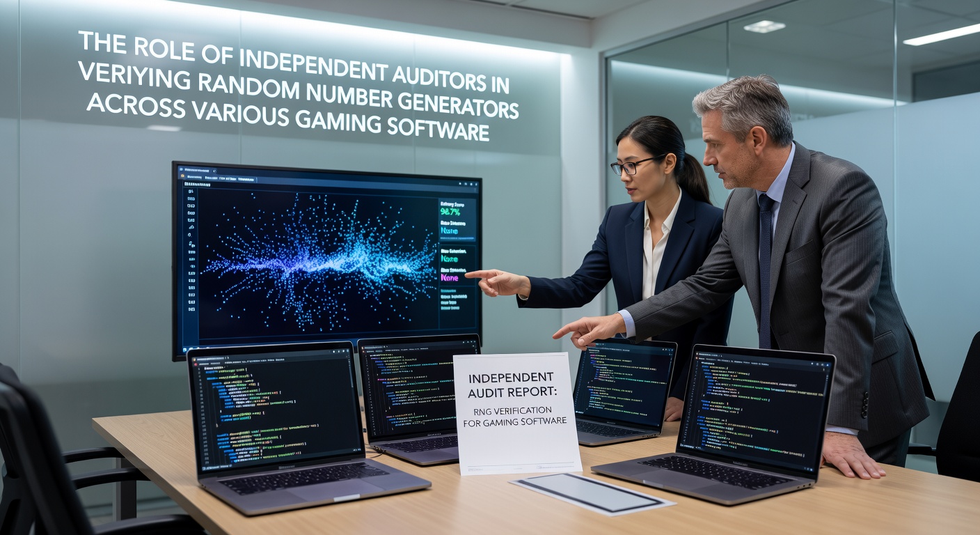 Auditoren bei der Analyse von RNG-Daten in einem Testlabor